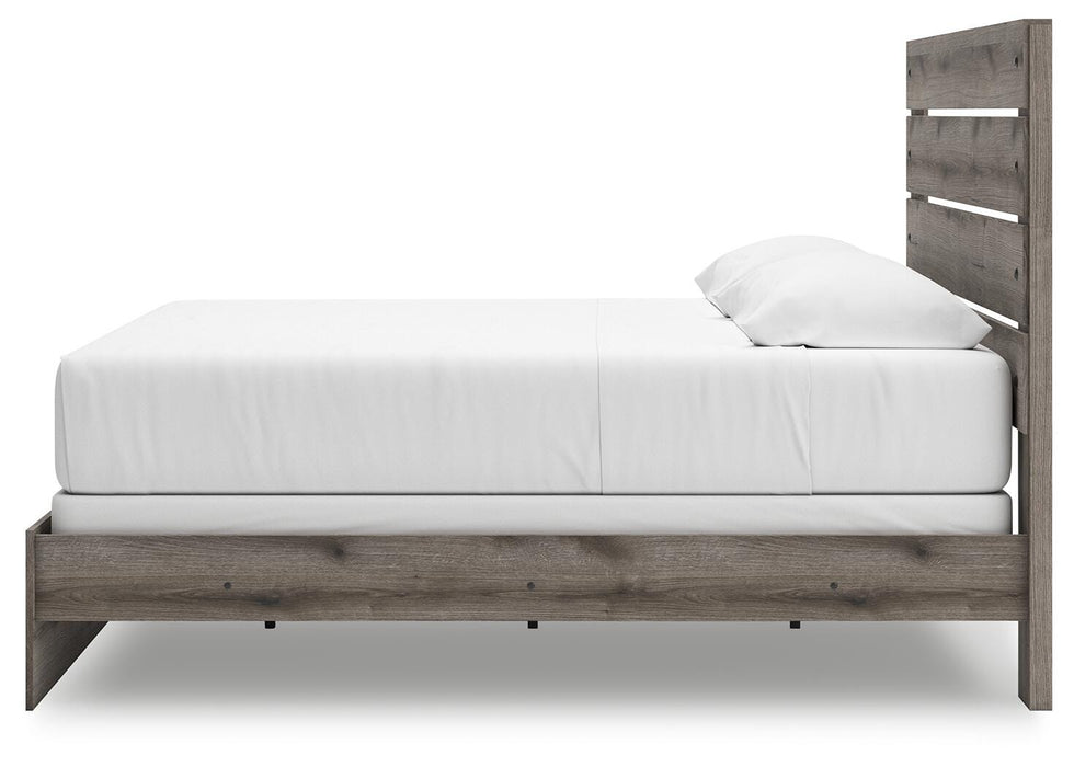 Graystorm King Panel Bed, Dresser and Mirror