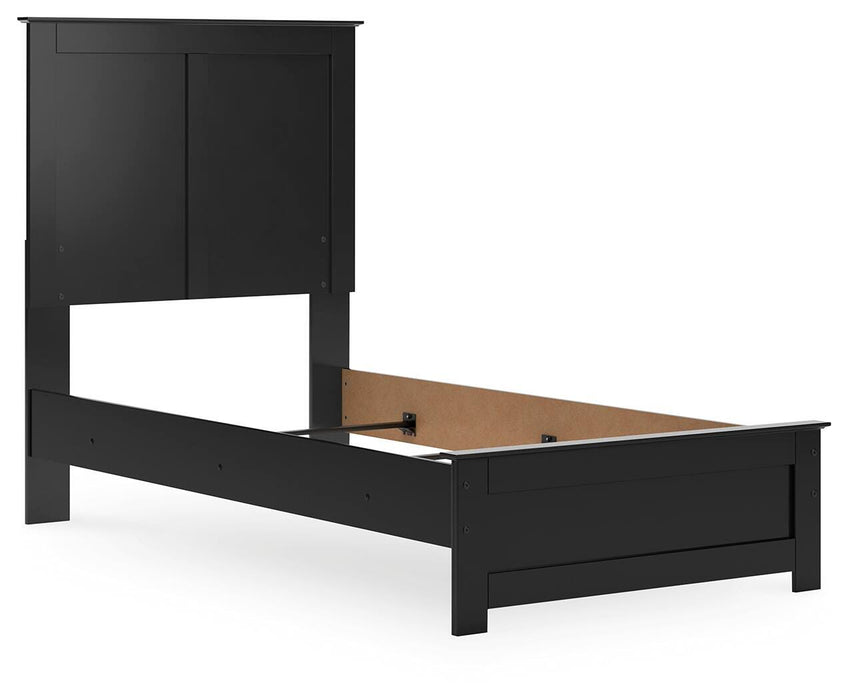 Maribel Twin Panel Bed, Dresser and Mirror