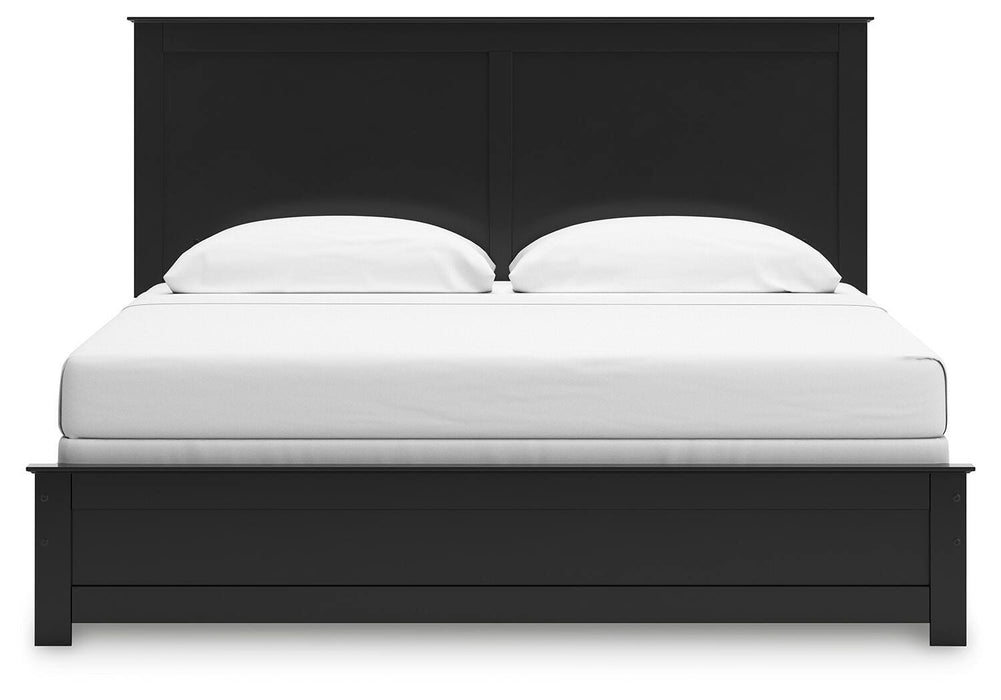Maribel King Panel Bed, Dresser, Mirror and Nightstand