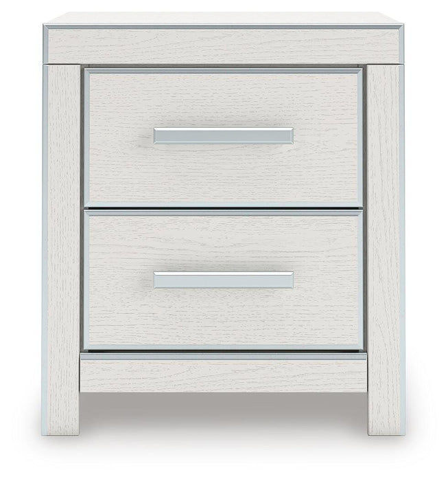 Zuraleus Queen Upholstered Panel Bed, Dresser, Mirror and Nightstand
