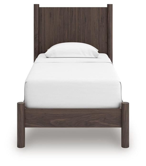 Pamytta Twin Panel Platform Bed, Dresser, Mirror, Chest and Nightstand