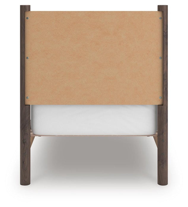 Pamytta Twin Panel Platform Bed, Dresser, Mirror and Nightstand