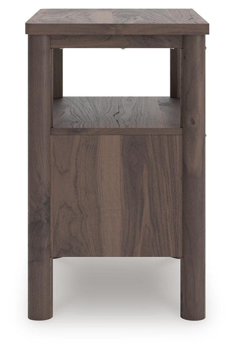 Pamytta Twin Upholstered Panel Platform Bed, Dresser, Mirror and Nightstand