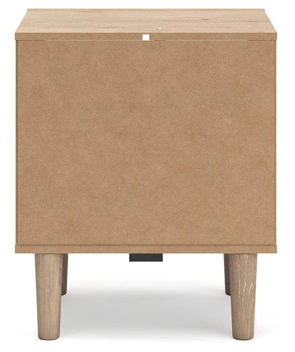 Cielden Full Upholstered Bed with Roll Slats, Dresser, Mirror and Nightstand