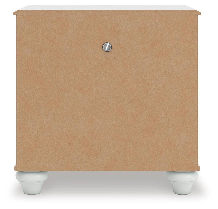 Kozlani Twin Upholstered Panel Storage Bed, Dresser, Mirror and Nightstand