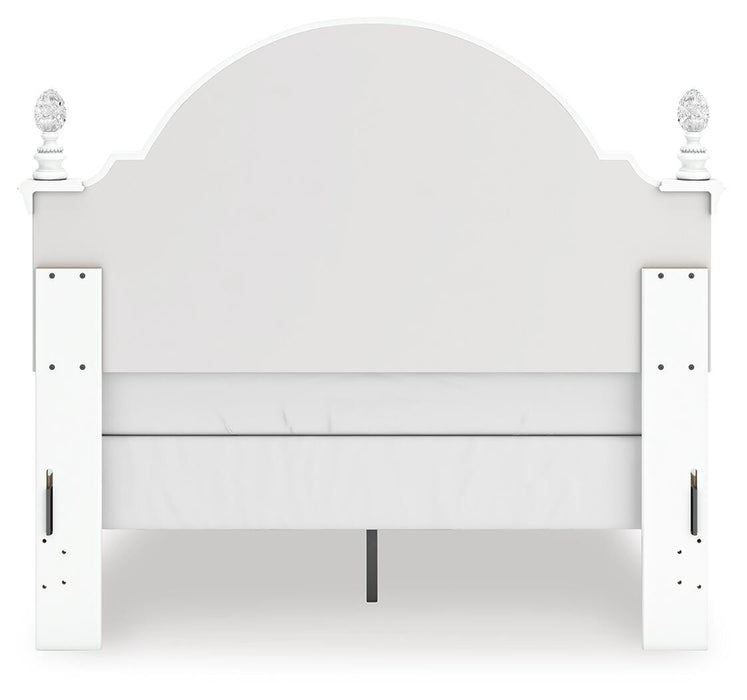 Kozlani Full Upholstered Panel Bed, Dresser and Mirror