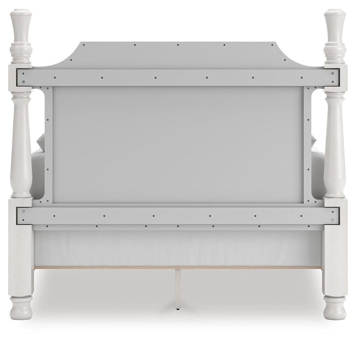 Rowlenstown Queen Poster Bed, Dresser, Mirror and Nightstand