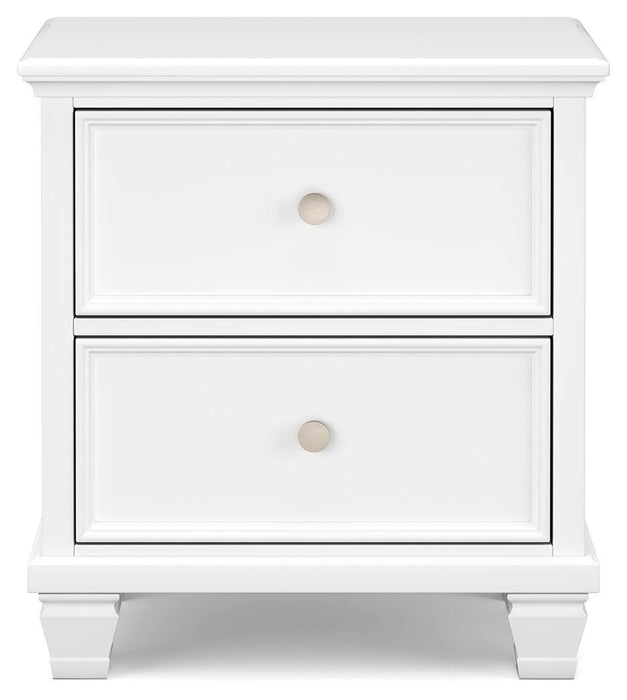 Fortman Queen Panel Storage Bed with Mirrored Dresser and Nightstand