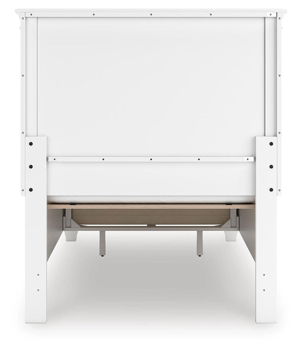 Fortman Twin Panel Storage Bed, Dresser and Mirror