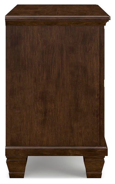 Danabrin Twin Panel Storage Bed, Dresser, Mirror and Nightstand
