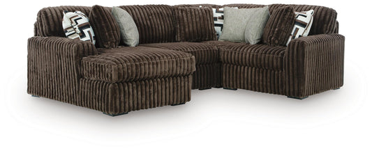 Midnight-Madness 4-Piece Sectional with Chaise