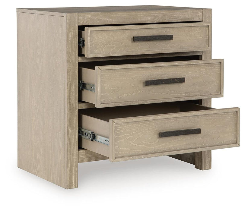 Calmoro Three Drawer Night Stand