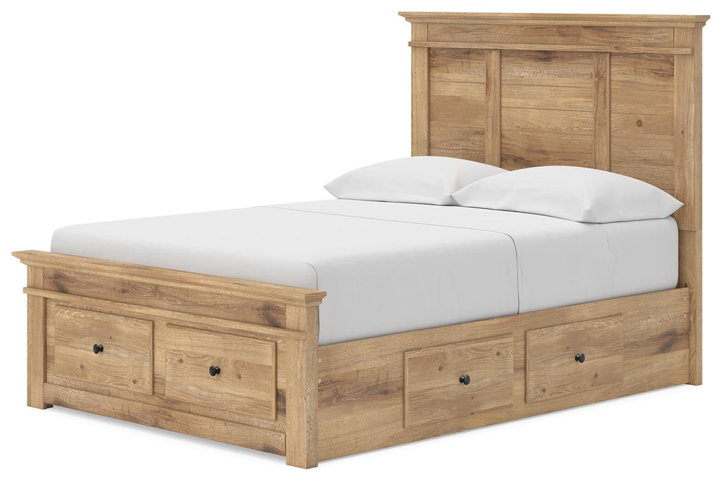 Makidern Full Panel Storage Bed