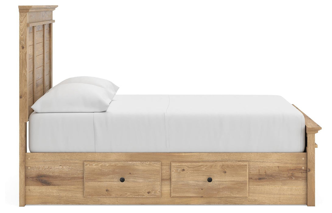 Makidern Full Panel Storage Bed