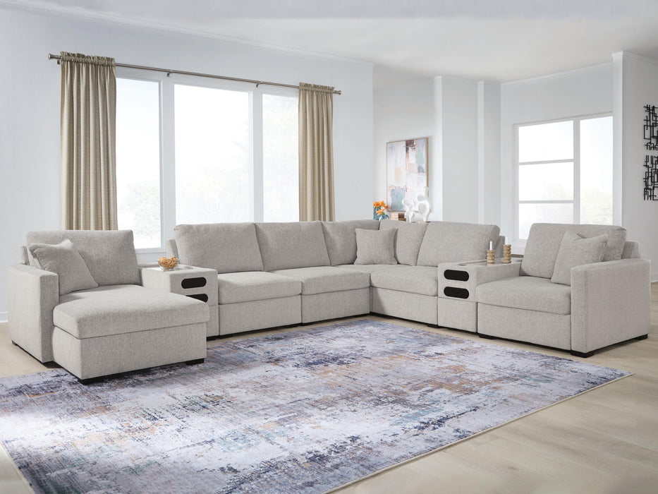 ModMax Luxe 8-Piece Sectional with Chaise and Audio Consoles