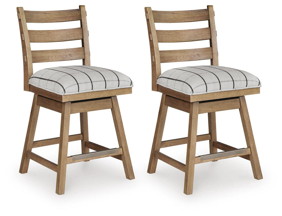 Ridgester UPH Swivel Barstool (2/CN)