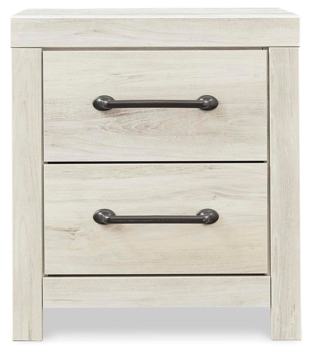 Cambeck Queen Panel Bed with 4 Storage Drawers with Mirrored Dresser, Chest and Nightstand