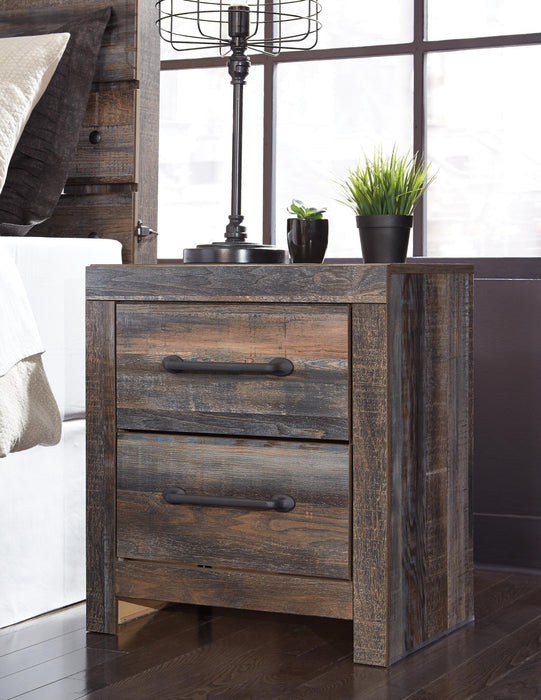 Drystan Queen Bookcase Headboard, Dresser, Mirror, Chest and Nightstand