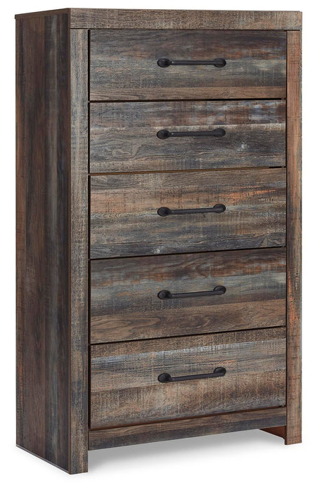 Drystan King/California King Bookcase Headboard, Dresser, Mirror, Chest and Nightstand