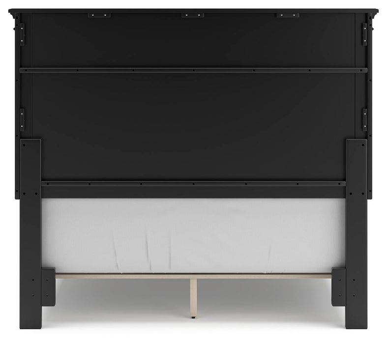 Lanolee Full Panel Bed with Mirrored Dresser, Chest and Nightstand