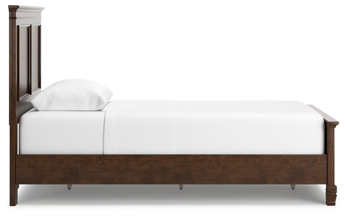 Danabrin Twin Panel Bed with Mirrored Dresser