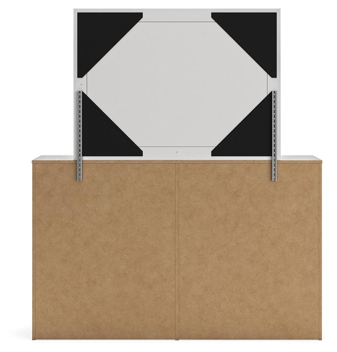 Cayboni Full Panel Bed, Dresser, Mirror, Chest and Nightstand