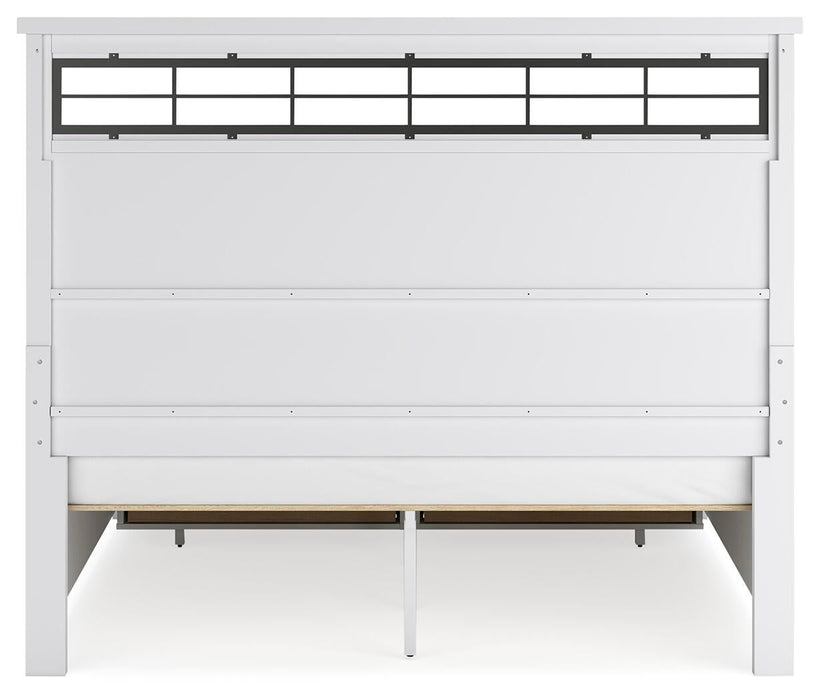 Ashbryn King Panel Storage Bed, Dresser and Mirror