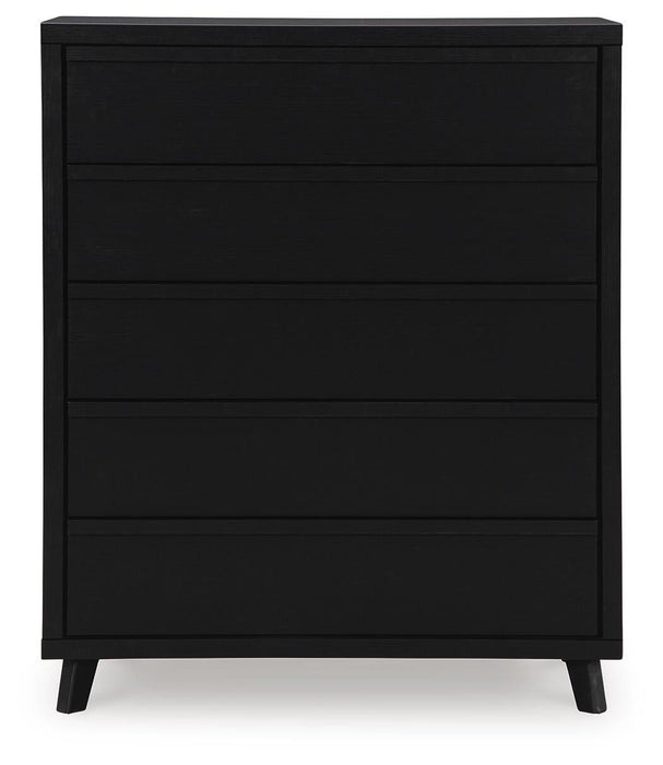Danziar Queen Panel Bed, Dresser, Mirror, Chest and Nightstand