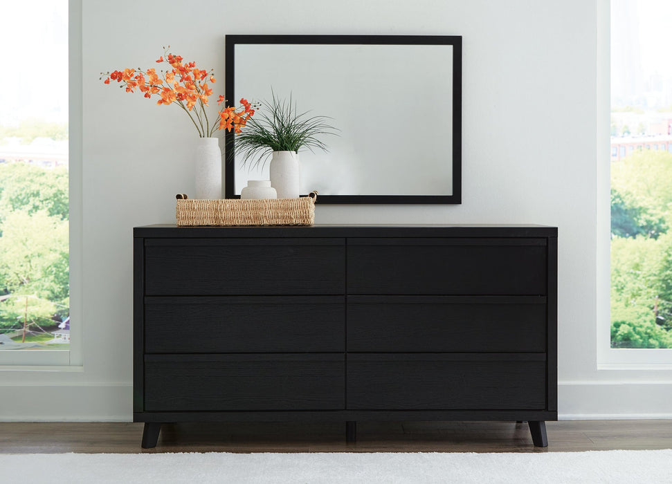 Danziar Queen Panel Bed, Dresser, Mirror and Nightstand