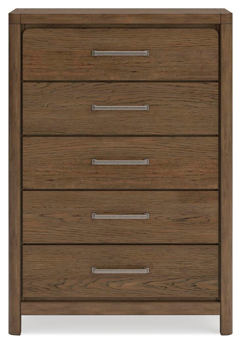 Cabalynn Queen Panel Bed with Storage with Mirrored Dresser, Chest and Nightstand