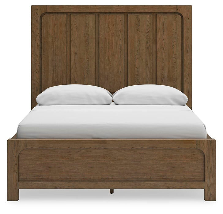 Cabalynn Queen Panel Bed with Storage with Mirrored Dresser, Chest and Nightstand
