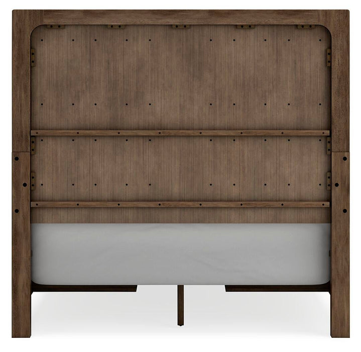 Cabalynn Queen Panel Bed with Storage with Mirrored Dresser, Chest and Nightstand
