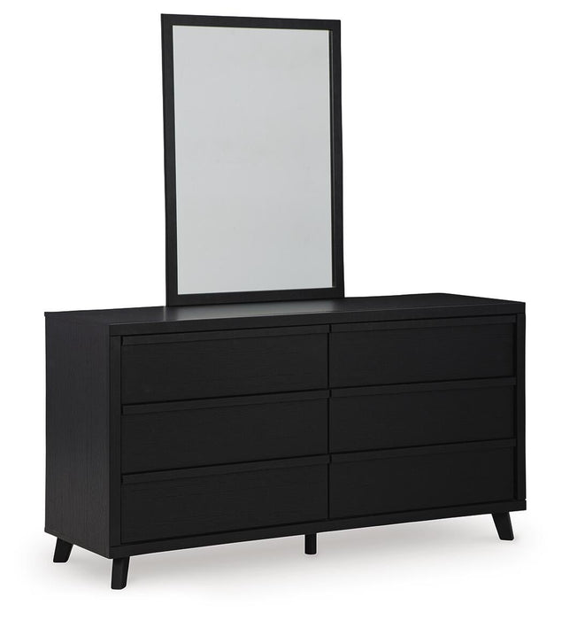 Danziar Queen Panel Headboard, Dresser, Mirror, Chest and Nightstand