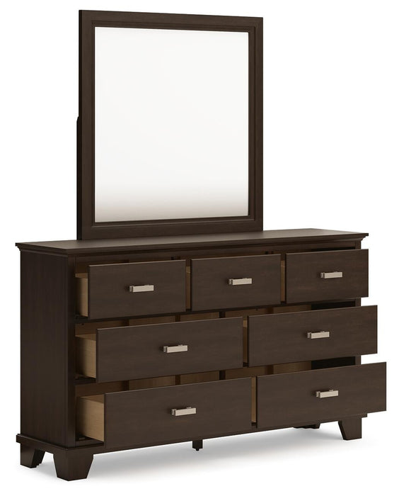 Covetown Twin Panel Bed, Dresser, Mirror, Chest and Nightstand