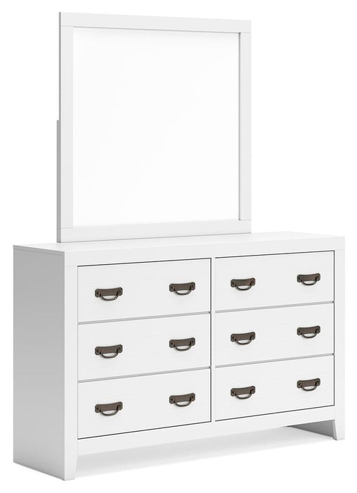 Binterglen Twin Panel Bed, Dresser, Mirror, Chest and Nightstand
