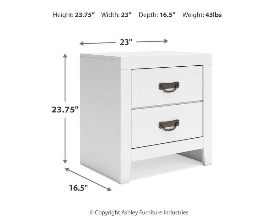 Binterglen Twin Panel Bed, Dresser, Mirror, Chest and Nightstand
