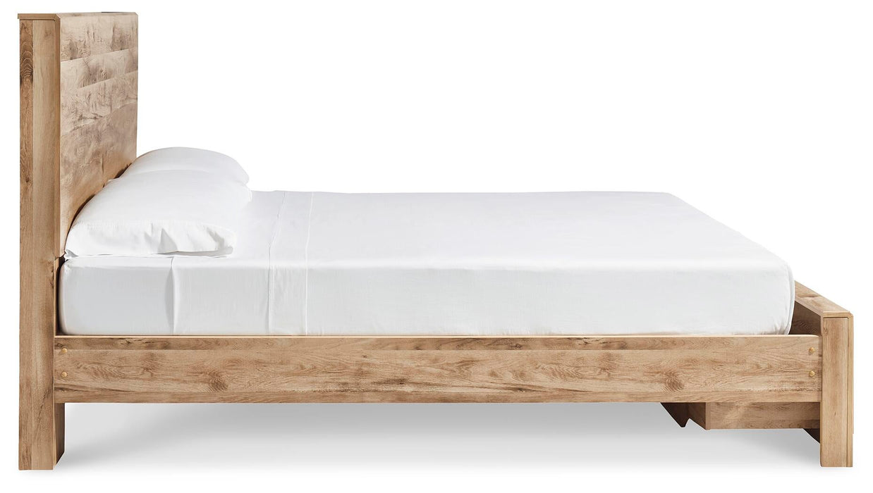 Hyanna Queen Panel Storage Bed, Dresser and Mirror