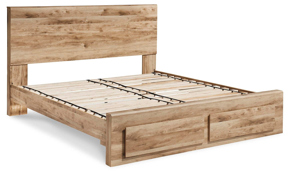 Hyanna Queen Panel Storage Bed, Dresser, Mirror, Chest and Nightstand