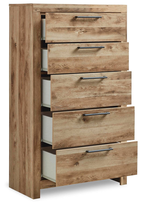 Hyanna Twin Panel Bed, Dresser, Mirror, Chest and Nightstand