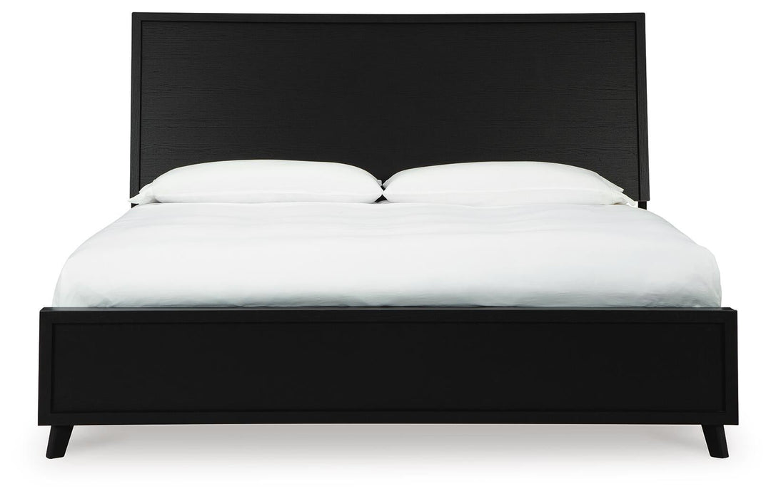 Danziar King Panel Bed, Dresser, Mirror, Chest and Nightstand