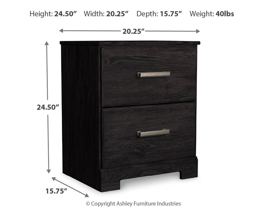Belachime Twin Panel Bed with Mirrored Dresser, Chest and Nightstand