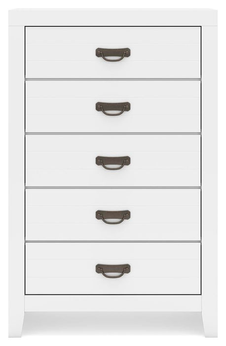 Binterglen Queen Panel Bed, Dresser, Mirror, Chest and Nightstand
