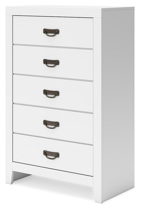 Binterglen Queen Panel Bed, Dresser, Mirror, Chest and Nightstand