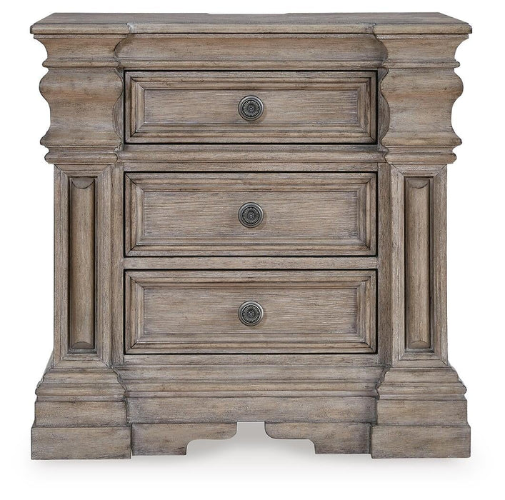 Blairhurst California King Panel Bed, Dresser, Mirror, Chest and Nightstand