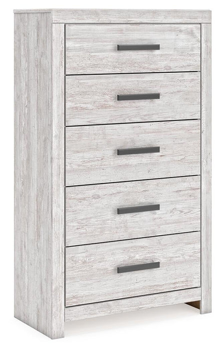 Cayboni Twin Panel Bed, Dresser, Mirror, Chest and Nightstand