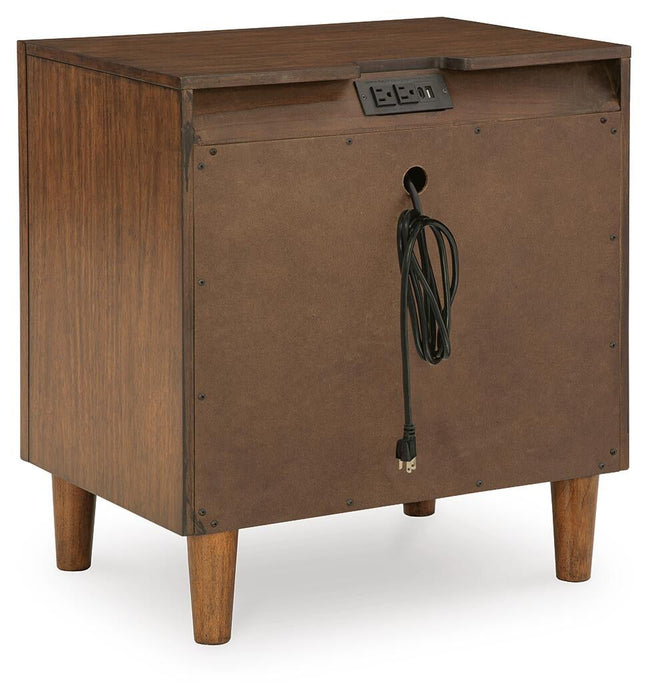 Lyncott California King Upholstered Bed, Dresser, Mirror, Chest and Nightstand