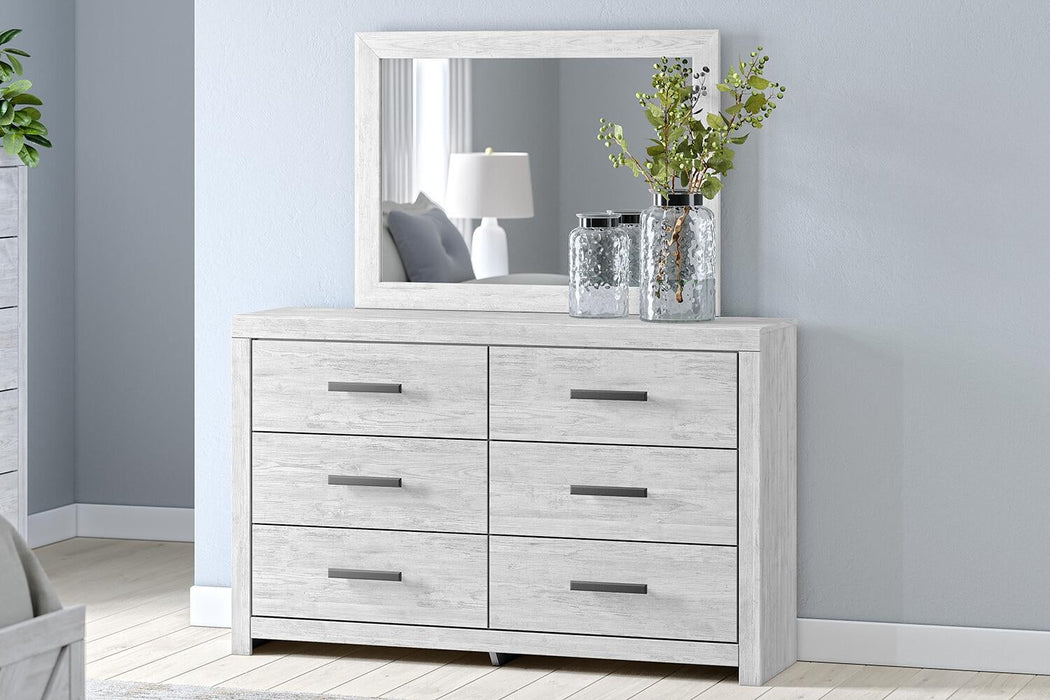 Cayboni King Panel Bed, Dresser, Mirror, Chest and Nightstand