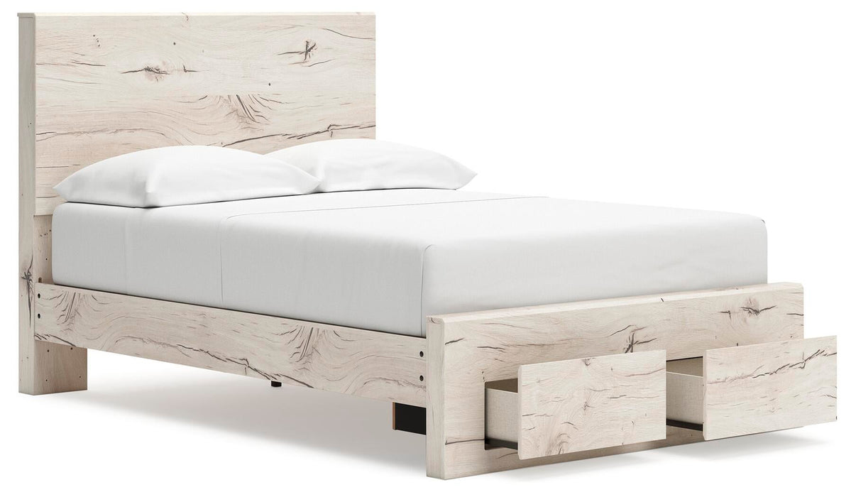 Lawroy Full Panel Storage Bed, Dresser, Mirror, Chest and Nightstand