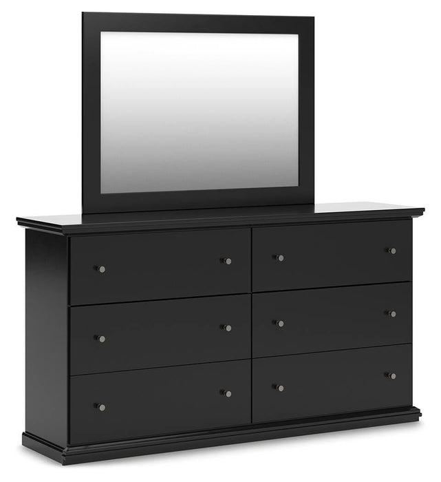 Maribel Twin Panel Bed, Dresser, Mirror and Nightstand