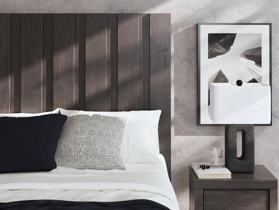 Parlayon Queen Panel Storage Bed, Dresser, Mirror, Chest and Nightstand